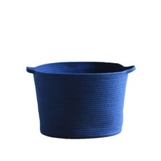 에이홉 간편한 면사 빨래 바구니 L, 블루, 1개