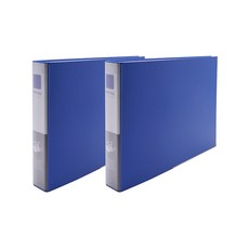 Heemang 2孔管夾式文件夾 A3 4X7 海軍藍 Br448E, 藍色, 2個
