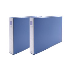 Heemang 2孔管夾式文件夾 A3 4X7 海軍藍 Br448E, 天空藍, 2個