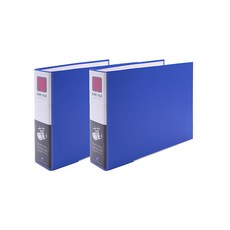 Heemang 2孔管夾 A4 4X8 海軍藍 Br4487E, 藍色, 2個