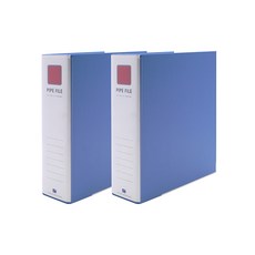 Heemang 2孔管夾式活頁夾 A4 7X8 素色 Br4787, 天藍色, 2個