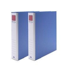 Heemang 2孔管夾 A4 4X8 素色 Br4487, 天藍色, 2個