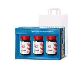 뉴트리디데이 NEW 플러스 비타민D 1000 I.U 선물세트+쇼핑백, 3개, 60정