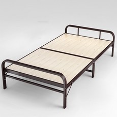 가팡 원목 접이식 침대 IYNA036, 딥레드 05번