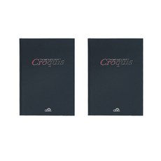 하드커버 크로키북 양장 흑색 105g, A4, 2개