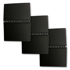硬殼封面黑色素描本 200g, A5, 3個