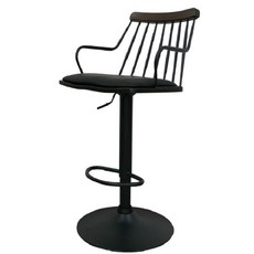 미스터가구 살대 우드 스틸 암바 ONE 체어, 월넛 + 블랙(앵글), 1개