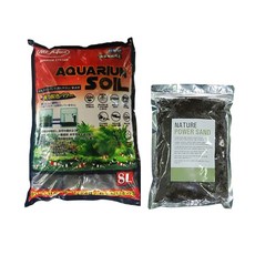 미스터아쿠아 소일 8L + 파워샌드 1kg, 1세트