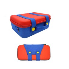 Gameshield Nintendo Switch馬利歐吊帶褲造型2合1收納包+手提硬殼包, 1套, 單品