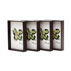 woodrohaus Time相框 4入組, 胡桃木色, 1套