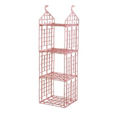 MINEING 3層衣櫃掛式收納架 L號 粉紅色, 1入