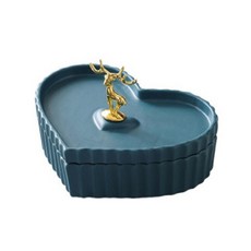 JHCompany麋鹿愛心收納盒 海軍藍, 1個