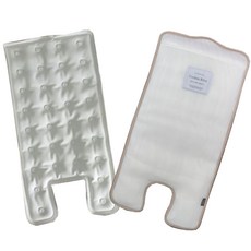 四季可攜式嬰兒車涼感坐墊 長款, 米色