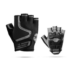 CoolChange 緩衝跨度戰術半手套 91060, 黑色的