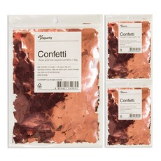 Joyparty 派對裝飾方形亮片, 玫瑰金, 3個