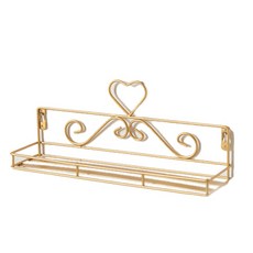 JH Company現代風收納置物架 愛心金色, 1個