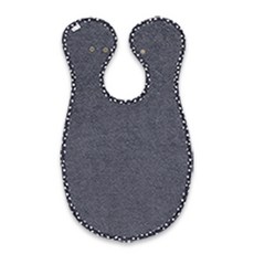 Real Bebe 簡約純棉圍兜, 灰色, 1入