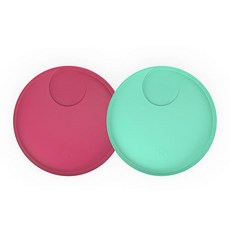 키징고 더블팩 플레이트, 민트, 라즈베리, 1세트