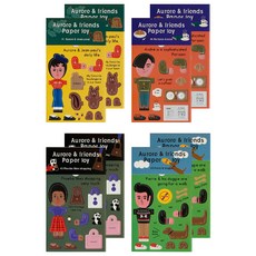 紙模型4款 x 2組, 混合顏色, 2個