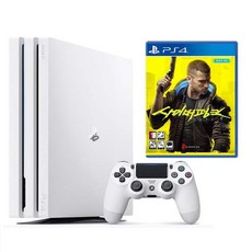 플레이스테이션 PS4 프로 1TB + PS4 사이버펑크 2077 스탠다드 에디션 한글판 세트, 화이트(CUH-7218BB02)