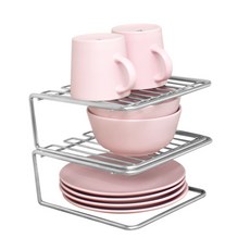 Starami不鏽鋼304多層盤子收納架 2入, 單色