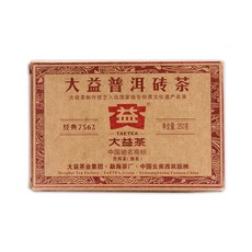 TAETEA 大益茶 經典普洱磚茶, 250g, 1盒, 1盒