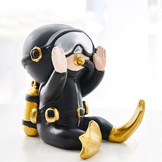 JHcompany Diver Phone 支架 擺件 A型, 金色