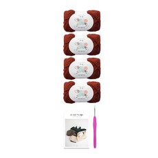 모스 스티치 네키 머플러 DIY 패키지 + 코바늘 랜덤발송, 1세트, 249 빈티지브라운