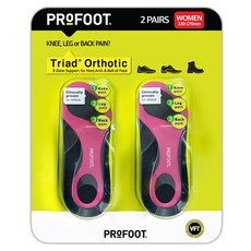 PROFOOT 男士三合一三區功能鞋墊2腳, 粉色的