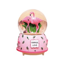 MEO熱帶紅鶴水球音樂盒, 粉色的
