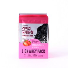 프로틴어스 라이언 포대유청 미니팩 딸기맛, 35g, 10개