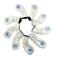 號碼刺繡高爾夫球桿套, 白色