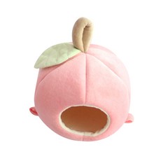 JHCompany 寵物可愛天鵝絨水果寵物窩, 粉紅色, 1個