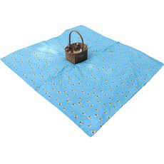 Derhappy 蜜蜂天空雙面防水野餐墊, 混合色