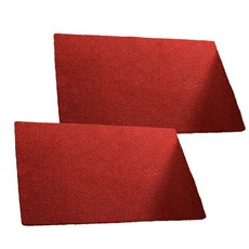 알럽홈 원컬러 논 슬립 홈 도어 매트 2p, 와인레드