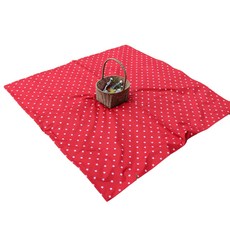 Derhappy 星光紅雙面防水野餐墊, 混合色