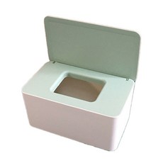 簡約彩色濕紙巾盒, 綠色, 1個
