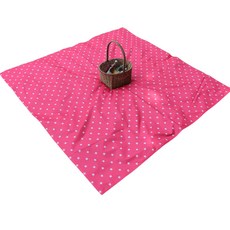 Derhappy 星光粉色雙面防水野餐墊, 混合顏色