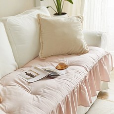 shez Home 簡約荷葉邊蓬鬆沙發墊