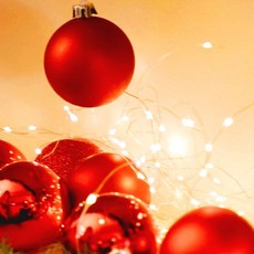 STUPID 聖誕樹裝飾球 5cm, 紅色