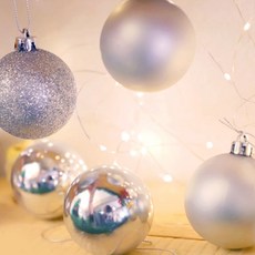 STUPID 聖誕樹裝飾球 5cm, 銀色