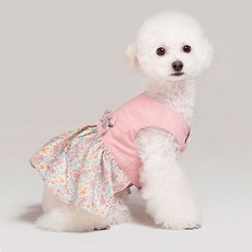 메종드독 강아지 프리지아 한복, 핑크, 1개