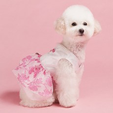 메종드독 강아지 샤론핑크 한복, 핑크, 1개