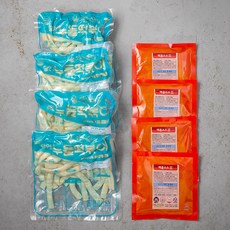 오분떡볶이 납작 매콤 소스 3, 370g, 4팩
