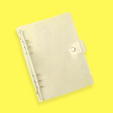 루카랩 글리터 PVC 다이어리 커버 6공 A5, 01 글리터 투명, 1개