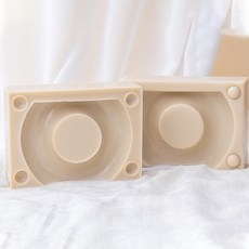 ANGLE THING 砂面圓環雙面立體矽膠模具, 單一顏色