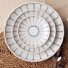 野菊花盤子 3件組, 混色, 1套