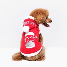 RealPet 寵物聖誕快樂聖誕老人服飾, RED