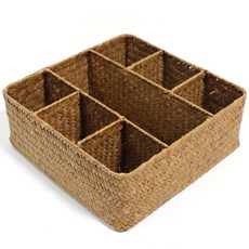 Tomorrow's Space Square 可拆卸收納藤籃, 素色, 1個