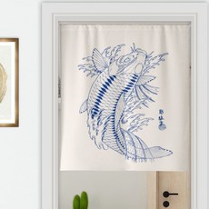 復古居家日式風格一體式門簾, 類型 06